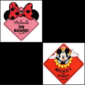 New Disney Baby On Board Car Signs